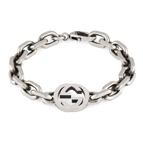 gucci con due gi bracciale vintage|Gucci Bracciale con Doppia G in argento.